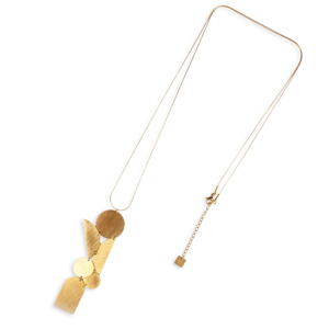 Collana CUCOCUCA YXQ 56 in acciaio inossidabile, design minimalista ma accattivante, accessorio di moda, design geometrico semplice e audace. - Product Image 2