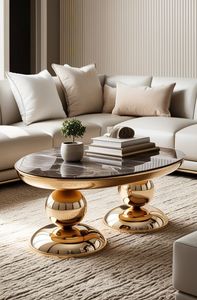 Table basse en acier inoxydable massif pour exportateur indien avec dessus en marbre, pièce de déclaration pour tout salon disponible à la vente - Product Image 4