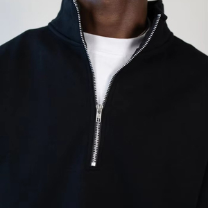 Fabrication professionnelle hommes quart Zip pull sweats à capuche sweat à manches longues hiver polaire sweats à vendre - Product Image 5