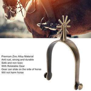 Venta caliente Unisex de acero inoxidable Espuelas de montar Comfort Roller Horse Equipo DE SEGURIDAD Venta al por mayor Productos para caballos - Product Image 3