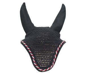 Haute qualité conçu sur mesure Crochet couleur personnalisée robuste cheval contrôle de la mouche oreille Bonnet vente en gros anglais Western selle - Product Image 1