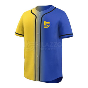 Nouvelle arrivée de vêtements de sport nom personnalisé imprimé 100% polyester tissu meilleur prix maillot de baseball - Product Image 2