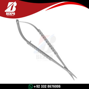 Tijeras Corneales Universales Castroviejo al por Mayor, 11 cm, Hojas Curvas, Acero Inoxidable, Herramienta Quirúrgica Oftálmica Reutilizable - Product Image 4