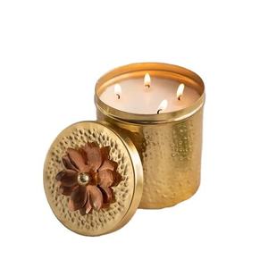 Metal Brass Scented Candle <b>Jars</b> for Home and Wedding Decoration Custom Scented Candle Holder <b>Jars</b> - Product Image 3