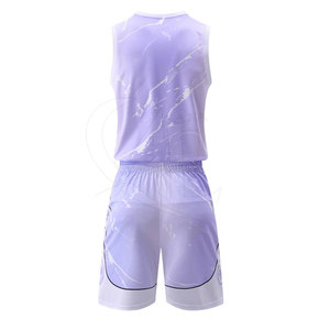 Uniforme de baloncesto personalizado más vendido, ropa deportiva de poliéster 100% de alta calidad, conjunto de talla grande transpirable, Color de talla variada - Product Image 3