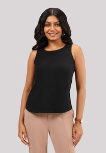 เสื้อกล้ามสายเดี่ยวคอวีไหล่กว้าง ดีไซน์สวยโชว์หลัง พร้อมบราในตัว ผ้ายืดสแปนเด็กซ์/โพลีเอสเตอร์ พิมพ์ลายตัวอักษร สำหรับผู้หญิง - Product Image 6