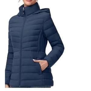 Veste d'hiver chaude à capuche pour femmes - Product Image 1