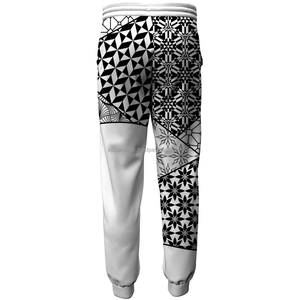 กางเกงวอร์มผ้าฝ้ายโพลีเอสเตอร์ผ้าฟลีซหนาแบบมีซิปเอวยางยืดสำหรับผู้ชาย - Product Image 2