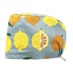 Gorros Quirúrgicos de Algodón de Color Sólido con Botón, Gorro de Médico para Cabello Largo, Ajustable, Accesorios de Belleza para Mujer, Cuidado Hospitalario - Product Image 3