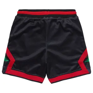 Pantalones cortos deportivos de calle informales sólidos para hombre personalizados de alta calidad, pantalones cortos de baloncesto al por mayor, pantalones cortos calientes de Nailon/Spandex con cremallera - Product Image 4