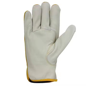 Peau de chèvre pleine fleur de qualité supérieure Gants de soudage et résistants à la chaleur Construction Mécanicien confortable résistant aux coupures - Product Image 4