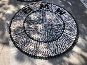 Installation gratuite dans le pays européen incluse Mosaïque de pierre Pebble Mosaic Art pour l'aménagement paysager et le platelage - Product Image 2