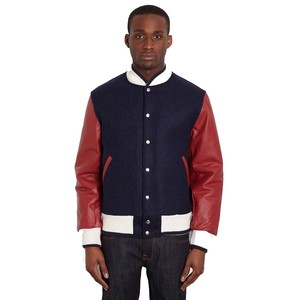 แจ็กเก็ตเบสบอลผ้ากำมะหยี่ขนแกะปักโลโก้ได้ตามต้องการสำหรับผู้ชายเสื้อกีฬาเบสบอลสไตล์วินเทจสำหรับฤดูหนาว - Product Image 2