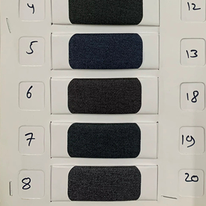 Tejido de urdimbre de poliéster pesado con sensación de lana duradera | Material de traje teñido liso para ropa para hombres y mujeres - Product Image 1