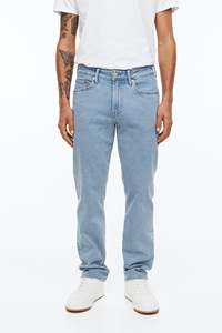 Jeans de Mezclilla Rectos para Hombre, Estilo Vintage, con Doble Capa en las Rodillas, Transpirables, Bordados con Pedrería, Personalizados por el Fabricante - Product Image 2