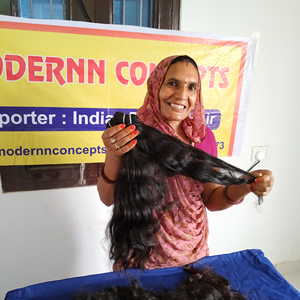 Cheveux vierges crus de qualité supérieure prix de gros tissage ondulé paquet cuticule alignée extensions de cheveux humains indiens - Product Image 1