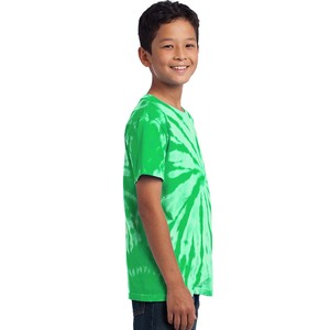 100% algodón de alta calidad al por mayor de la juventud Tie-Dye manga corta cuello redondo Camiseta - Product Image 3