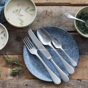 Recién llegado, juego de cubiertos de Metal con mango de diseño agradable, acabado gris para el hogar y el Hotel, juego de cubiertos para comer comida - Product Image 3