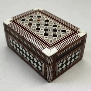 High End Wooden Mother of Pearl Inlay Jewelry <b>Box</b> Handmade Artisan Craft Storage Organizer for Jewelry and Decorative Use - Product Image 1