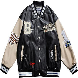 OEM personalizado de la mejor calidad de lona de béisbol Varsity CHAQUETAS-Adultos y niños personalizado Letterman Varsity chaqueta - Product Image 5