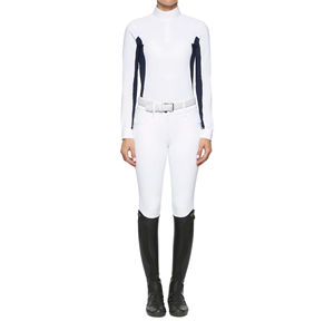 Venta al por mayor nuevas camisas ecuestres de moda ropa de equitación personalizada con malla de capa base de poliéster transpirable larga - Product Image 5