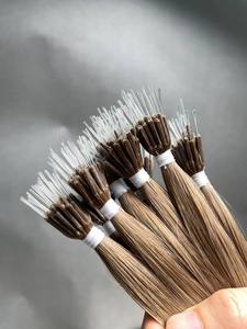 100% Vierge Vietnamienne Cheveux Raides Extension Pleine Cuticule Double Dessiné Kératine 613 Blonde Nano Conseils Blanchi Nano Anneau - Product Image 5