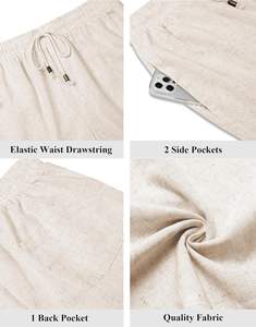 กางเกงว่ายน้ำโพลีเอสเตอร์100% สำหรับผู้ชายและผู้หญิงพิมพ์ลายโลโก้หน้าแบบผูกเชือกลายชายหาดเป็นมิตรกับสิ่งแวดล้อม - Product Image 5