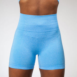 Conjunto Deportivo para Mujer en Color Sólido y Estampado, Sujetador Deportivo y Pantalones Cortos Elegantes para Yoga y Ejercicio - Product Image 5