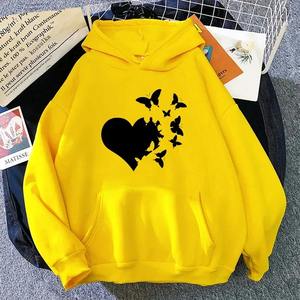 Personalizar diseño elegante sudaderas con capucha impresas nuevas sudaderas con capucha transpirables casuales para mujer 100% algodón orgánico al por mayor pulóver - Product Image 2