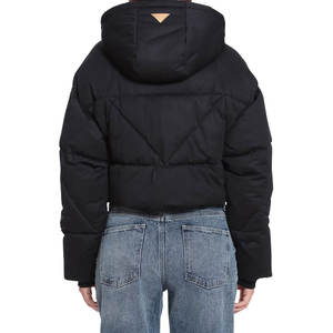 OEM nouveauté hiver femme vestes à capuche bouffantes tissu respirant de haute qualité coton rembourré femmes Parkas vestes - Product Image 5