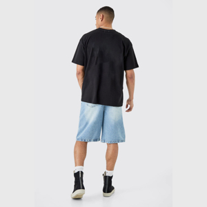 High Quality Baggy Custom <b>Men</b> <b>Jeans</b> <b>Shorts</b> <b>Men</b> Fit Baggy <b>Jeans</b> <b>Short</b> Dark Denim <b>Shorts</b> with Pocket <b>for</b> <b>Men</b> - Product Image 2