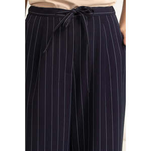 Pantalon décontracté taille mi-haute coupe droite en crêpe à jambe large WM-TRC-SS26-609 respirant et confortable - Product Image 4