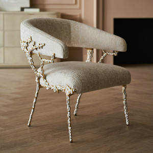 Chaise d'appoint en métal de luxe haut de gamme personnalisée <span class=keywords><strong>Fauteuil</strong></span> de salon en velours rembourré <span class=keywords><strong>Fauteuil</strong></span> de détente dans le hall de l'hôtel pour la maison - Product Image 4