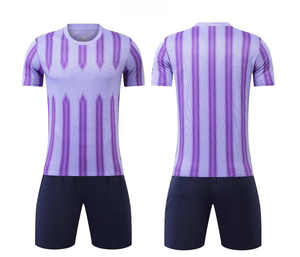 Camisetas de fútbol para adultos, conjuntos de ropa de entrenamiento de fútbol, logotipo de nombre de equipo personalizable, camisetas de poliéster transpirables cómodas - Product Image 2