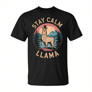 Camiseta Retro de Senderismo en la Montaña con Alpacas y Llamas, Estilo Vintage, Ropa Promocional - Product Image 2