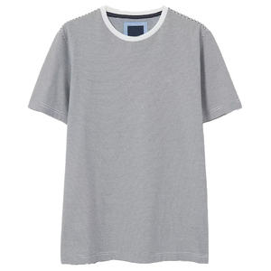 Camiseta de Manga Corta para Hombre, 100% Algodón de Alta Calidad, Cuello Redondo, Estilo Holgado, Personalizable con Diseño de Letras y Logotipo Tejido - Product Image 1