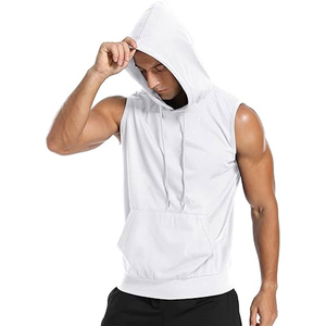 Personnalisable graphique hommes sans manches à capuche de haute qualité Vintage noir sunfaded épaule tombante confortable Style décontracté - Product Image 6