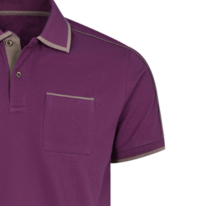 Polo avec logo personnalisé OEM pour hommes, nouveautés en tissu tricoté en coton écologique, polo en polyester lavé uni - Product Image 6