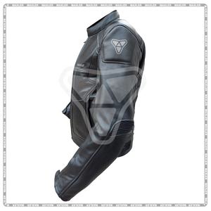 Chaqueta de moto de cuero con aprobación CE para Hombre | Chaqueta de motociclista con estilo | Chaqueta de montar de cuero duradera - Product Image 4