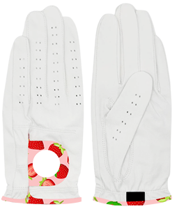 Gants de golf en cuir de mouton Cabretta de qualité supérieure conçus sur mesure pour hommes/femmes onglet d'impression unique pour les sports de main gauche/droite - Product Image 1