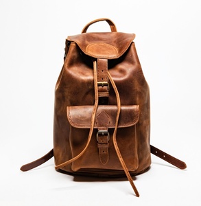 Personalized Women's Full Grain Leather Backpack Knapsack Rucksack With Monogram Anniversary & <b>Christmas</b> <b>Gifts</b> LBK-0095 - Product Image 2