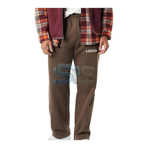 2025 dernière mode lavé hommes pantalons coton survêtement pantalons de survêtement lourd polaire Streetwear taille moyenne ajustement avec Logo personnalisé - Product Image 1