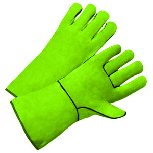 Guantes de soldadura resistentes a la abrasión de cuero de vaca de alta calidad, certificados CE, seguridad contra chispas de calor - Product Image 2