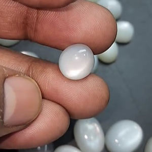 154 piezas de piedra lunar blanca Natural 10mm a 20mm cabujón ovalado 1288 Cts lote Iroc ventas cabina de piedra lunar suelta de alta calidad US $112 - Product Image 5