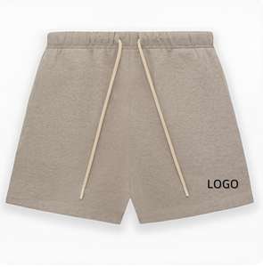 <b>Shorts</b> Summer Sports Casual Loose Large Size Breathable <b>Sweat</b> 100% Cotton <b>Shorts</b> With Pockets for Unisex - Product Image 3