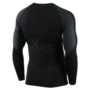 Rashguard MMA à manches longues pour homme, respirant et durable, idéal pour l'entraînement flexible, la course à pied et les mouvements athlétiques de pleine autonomie - Product Image 2
