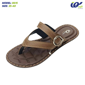 รองเท้าสวมสบาย ดีไซน์สวย ผลิตในประเทศไทย รุ่น 8615 ทำจากโพลียูรีเทน รองเท้าแตะแบบสวมสำหรับผู้หญิง รองเท้าคุณภาพสูง รองรับการเดินอย่างมีระดับ - Product Image 3