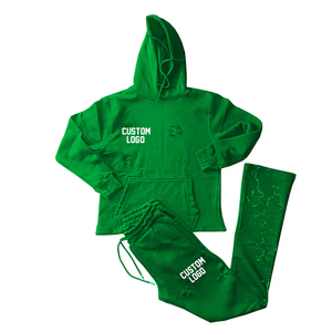 Collection d'hiver, survêtement technique en coton personnalisé pour homme, survêtement de sport pour homme, survêtement avec logo brodé - Product Image 2