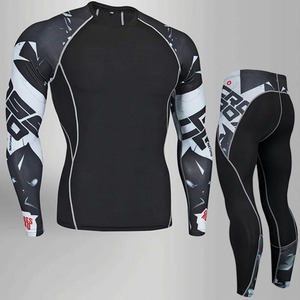 Vêtements de sport ajustés pour fitness à séchage rapide pour hommes, vêtements de protection solaire, chemises à manches courtes de fitness - Product Image 2