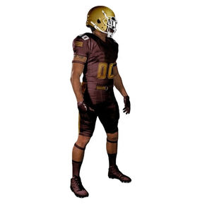 Vente en gros d'uniformes de football américain par sublimation fournisseur d'usine personnalisé vêtements de sport en tissu doux respirant réversible à séchage rapide - Product Image 4
